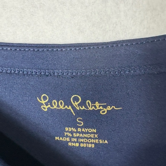 Lily Pulitzer UPF 50+ Sophie Navy Dress Size Small - Picture 5 of 5